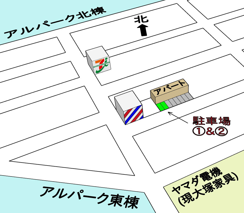 駐車場の地図
